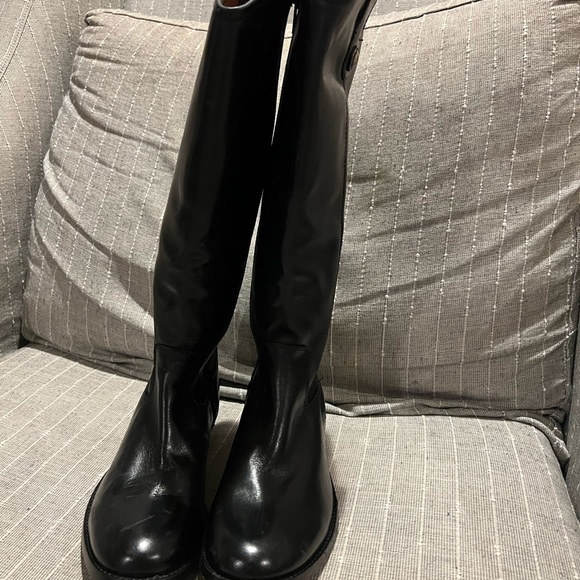 NEW FRYE TALL BLACK MELISSA BUTTON BOOT - Picture 4 of 8